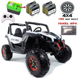 MEGA AUTO BUGGI 4X4 , PANEL MP4, MIĘKKIE KOŁA EVA, MIĘKKIE SIEDZENIE FULL OPCJA 2X 12V/XMX603