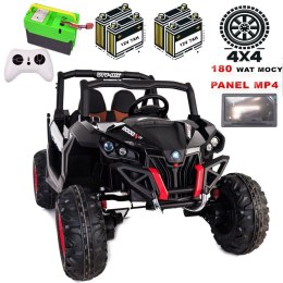 MEGA AUTO BUGGI 4X4 , PANEL MP4, MIĘKKIE KOŁA EVA, MIĘKKIE SIEDZENIE FULL OPCJA 2X 12V/XMX603