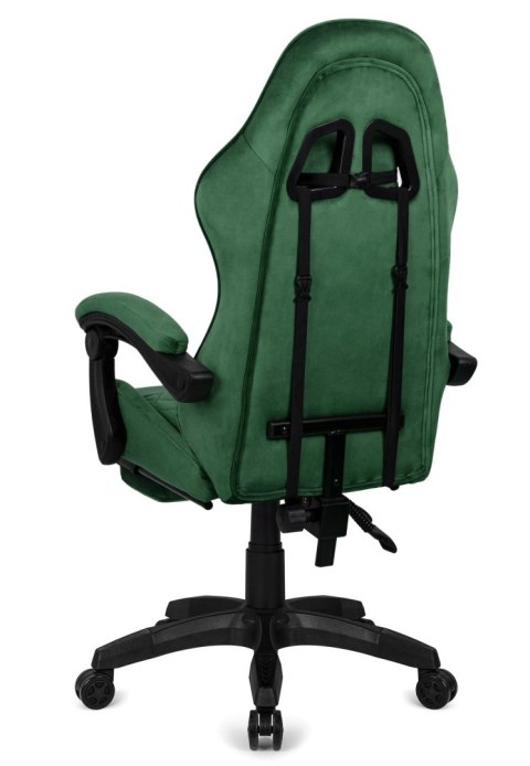 Fotel obrotowy gamingowy HERO POKER PRO DARK GREEN ALCANTARA