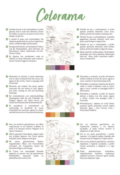 Kolorowanki Odelia Ogrody - E. Colin