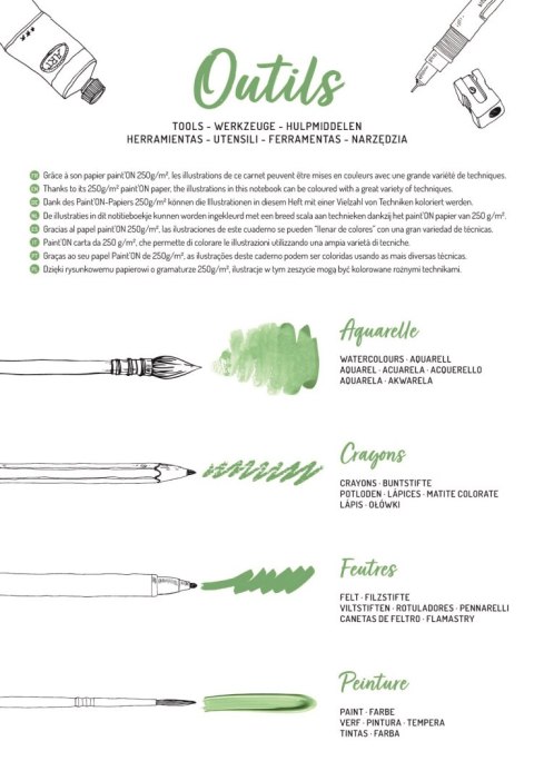 Kolorowanki Odelia Ogrody - E. Colin
