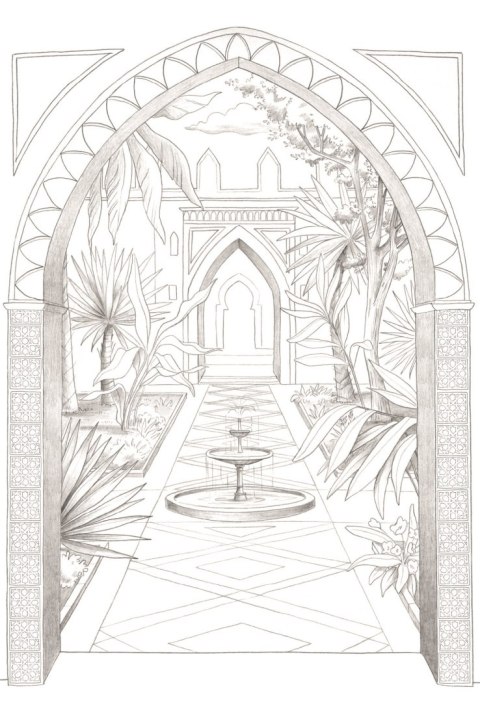 Kolorowanki Odelia Ogrody - E. Colin