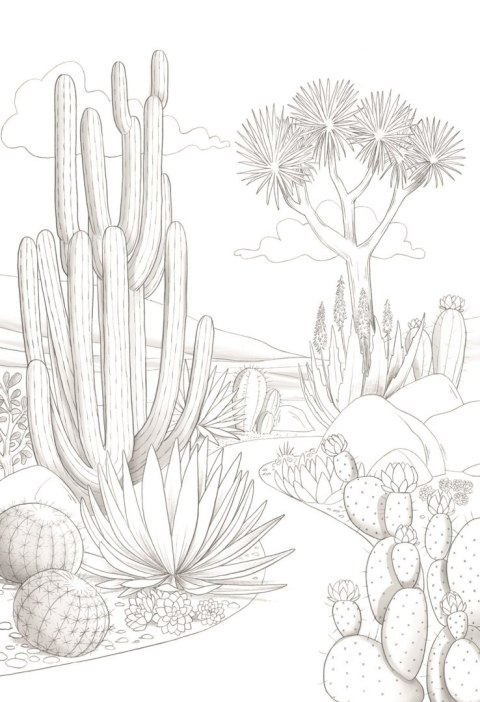 Kolorowanki Odelia Ogrody - E. Colin