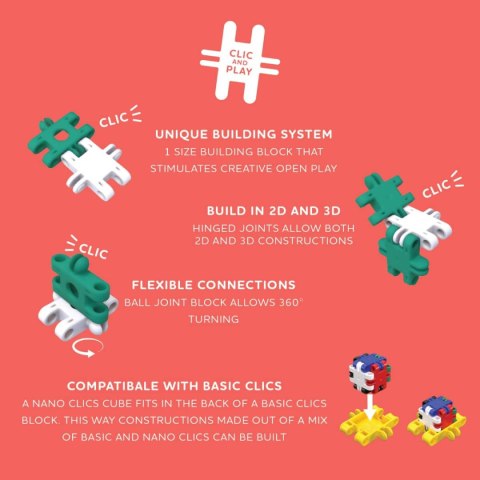 Nano Clics - Kreatywni Budowniczowie - 250 el.