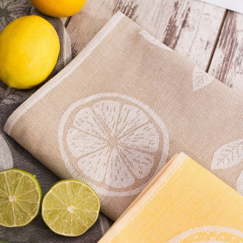 CYTRYNKA Ścierka kuchenna, rozmiar 50x70cm, kolor beżowy 002 (promocja)