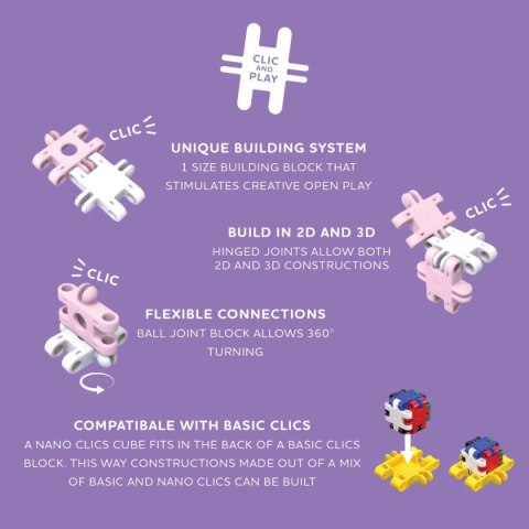 Nano Clics 5w1 - Fantastyczni Konstruktorzy - 125 el.