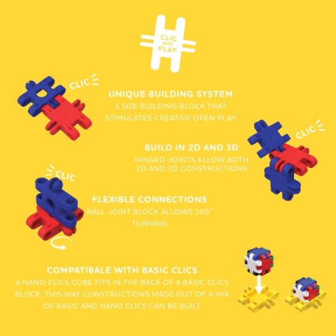 Nano Clics 5w1 - Pojazdy Transport - 250 el.