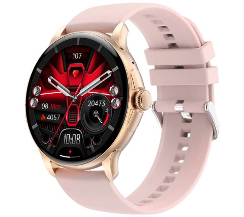 Smartwatch Damski Rubicon RNCF35 ROSE GOLD Bransoleta + Pasek Pink