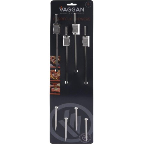 SZPIKULEC DO SZASZŁYKÓW 4SZT DŁ. 40,5CM STAL NIERDZEWNA