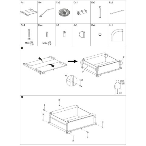 PRZYCZEPKA ROWEROWA 70x65x30CM DO 40KG DUNLOP