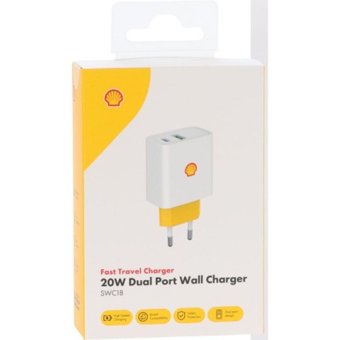 ŁADOWARKA KOSTKA ADAPTER USB A I C 20W SHELL