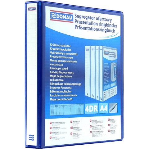 Segregator ofertowy Donau A4/20mm 4R niebieski
