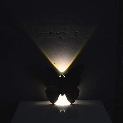 LAMPA SOLARNA ŚCIENNA MOTYL 2LED