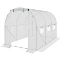 SZKLARNIA TUNEL OGRODOWY 200X300X200CM PE KONTRUKCJA STAL BIAŁA