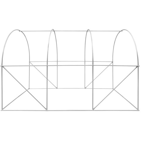 SZKLARNIA TUNEL OGRODOWY 200X300X200CM PE KONTRUKCJA STAL BIAŁA