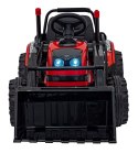 Koparka Traktor na akumulator dla dzieci Czerwony + Ruchome Ramię Łyżka + Pilot + Wolny Start + Radio FM + LED