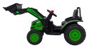 Koparka Traktor na akumulator dla dzieci Zielony + Ruchome Ramię Łyżka + Pilot + Wolny Start + Radio FM + LED