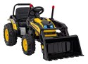 Koparka Traktor na akumulator dla dzieci Żółty + Ruchome Ramię Łyżka + Pilot + Wolny Start + Radio FM + LED