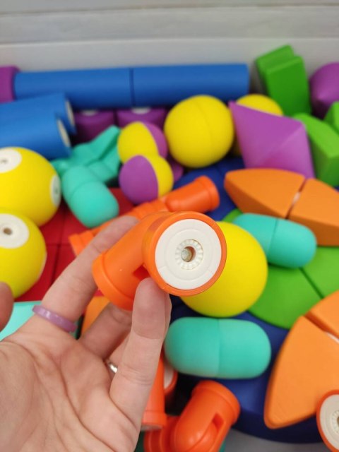 Magnetyczne piankowe klocki - MagFlexi - 75 el.