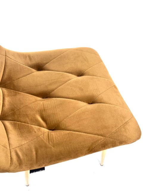 Krzesło tapicerowane BORGO VELVET TRUFLE GOLD II GATUNEK