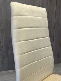 Krzesła tapicerowane zestaw sztuk 4 VALVA LINE VELVET BEIGE