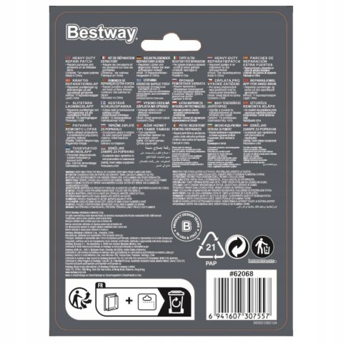 Zestaw łatek naprawczych 10szt Bestway 62068