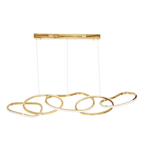 ANNELI lampa wisząca francuskie złoto 45W LED 3000K maskownica biała