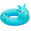 Kółko koło dmuchane do pływania 3-6 lat niebieski hipopotam Bestway 36464N