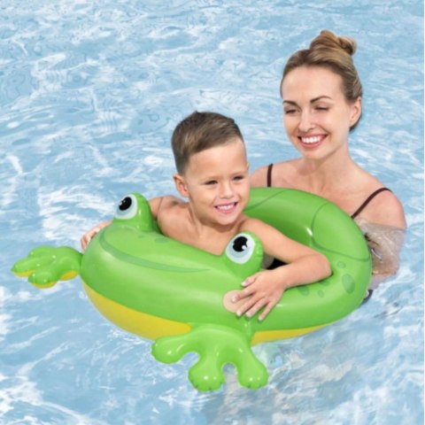 Kółko koło dmuchane do pływania 3-6 lat zielona żaba Bestway 36464Z