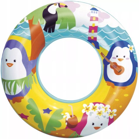 Kółko koło dmuchane do pływania dla dzieci 3-6 lat pingwin Bestway 36113P