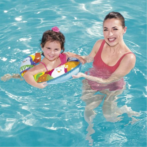 Kółko koło dmuchane do pływania dla dzieci 3-6 lat pingwin Bestway 36113P