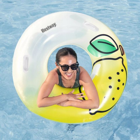 Koło nadmuchiwane do pływania cytrynka 100kg Bestway 36448
