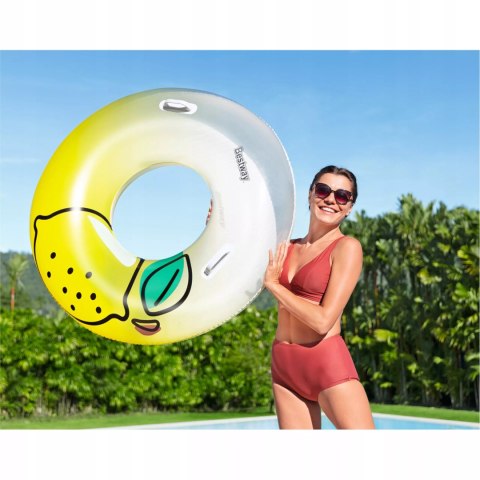 Koło nadmuchiwane do pływania cytrynka 100kg Bestway 36448