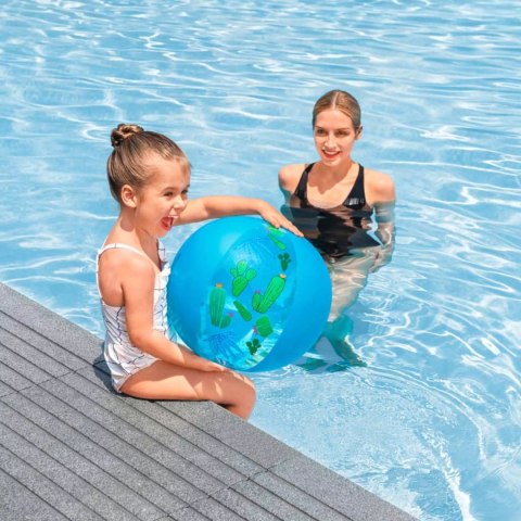 Piłka plażowa dmuchana niebieski kaktus Bestway 31036N