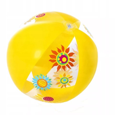 Piłka plażowa dmuchana żółty kwiaty Bestway 31036Ż
