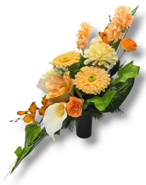 WYJĄTKOWY BUKIET XXL PREMIUM WKŁAD DO WAZONU NA CMENTARZ GRÓB POMNIK