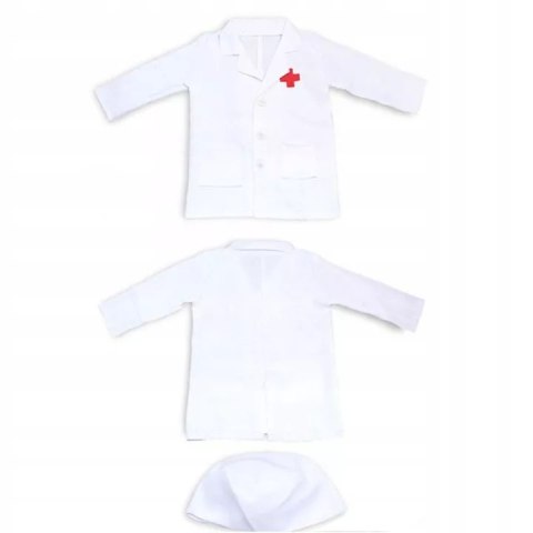 ZESTAW LEKARSKI BIAŁY AKCESORIA PRZEBRANIE KOSTIUM 218-7B
