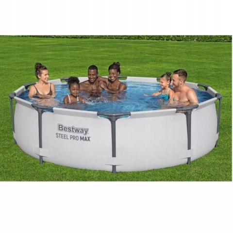 Basen stelażowy ogrodowy okrągły 305 x 76 cm Bestway 56406