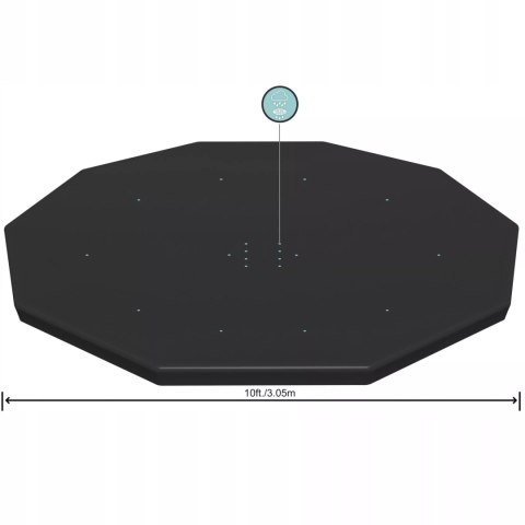 Przykrycie na basen ze stelażem śr. 305cm Bestway 58036