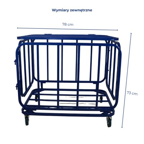 Wózek na piłki metalowy zamykany