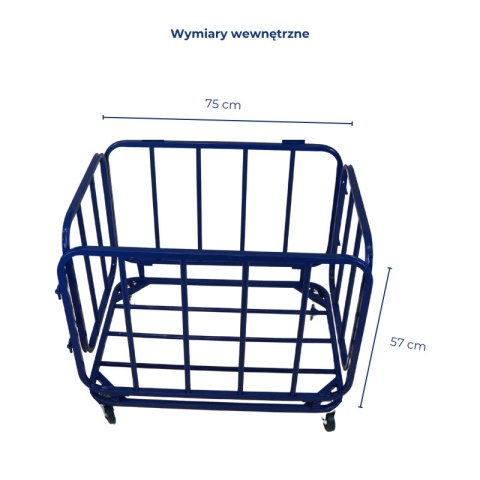 Wózek na piłki metalowy zamykany