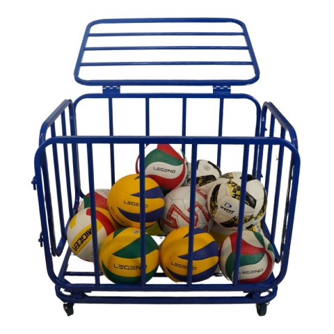 Wózek na piłki metalowy zamykany