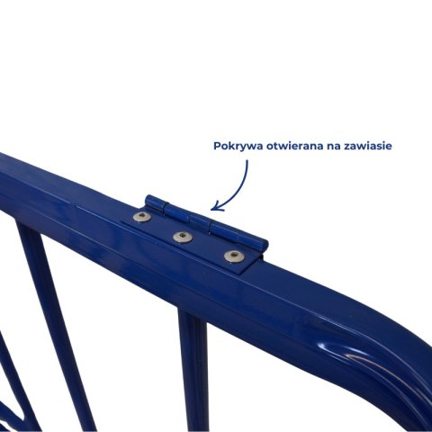 Wózek na piłki metalowy zamykany