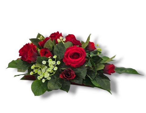 SZTUCZNE RÓŻE DEKORACJA DO WNĘTRZA DO SALONU POKOJU NA STÓŁ