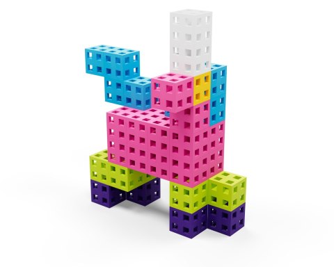 Zestaw klocków - Meli Cube Pink 200 el.