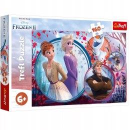 Puzzle Kraina Lodu 160 el. Siostrzana przygoda Frozen Trefl 15374