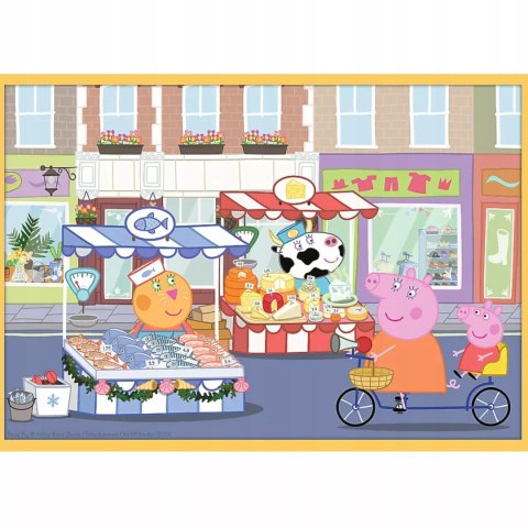 Puzzle Trefl Świnka Peppa Puzzle 10w1 329 el. Poznaj Świnkę Peppę 90383