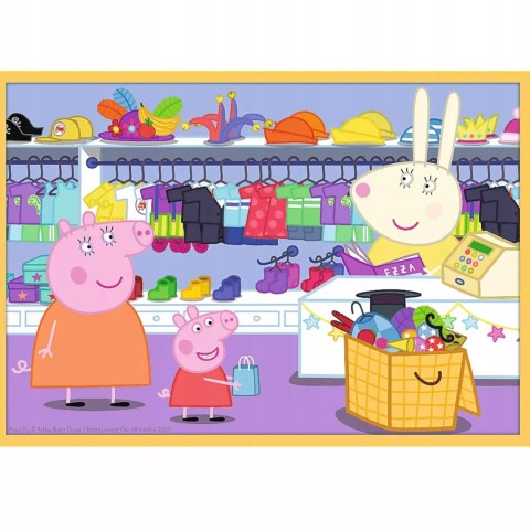 Puzzle Trefl Świnka Peppa Puzzle 10w1 329 el. Poznaj Świnkę Peppę 90383