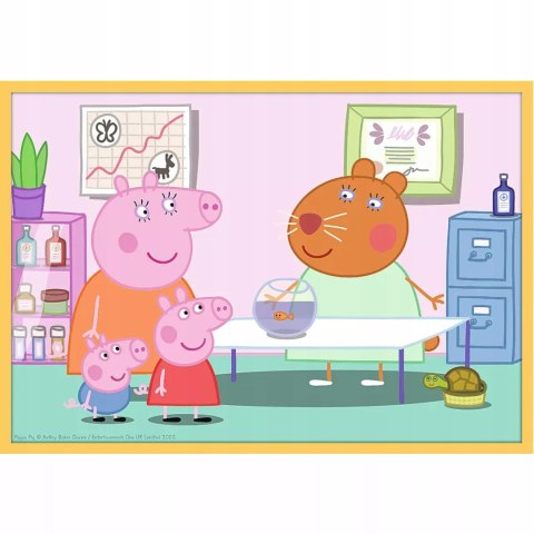 Puzzle Trefl Świnka Peppa Puzzle 10w1 329 el. Poznaj Świnkę Peppę 90383