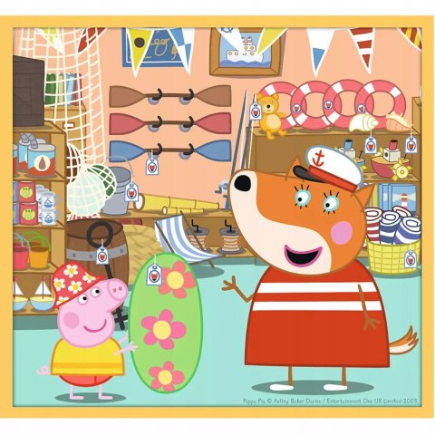 Puzzle Trefl Świnka Peppa Puzzle 10w1 329 el. Poznaj Świnkę Peppę 90383